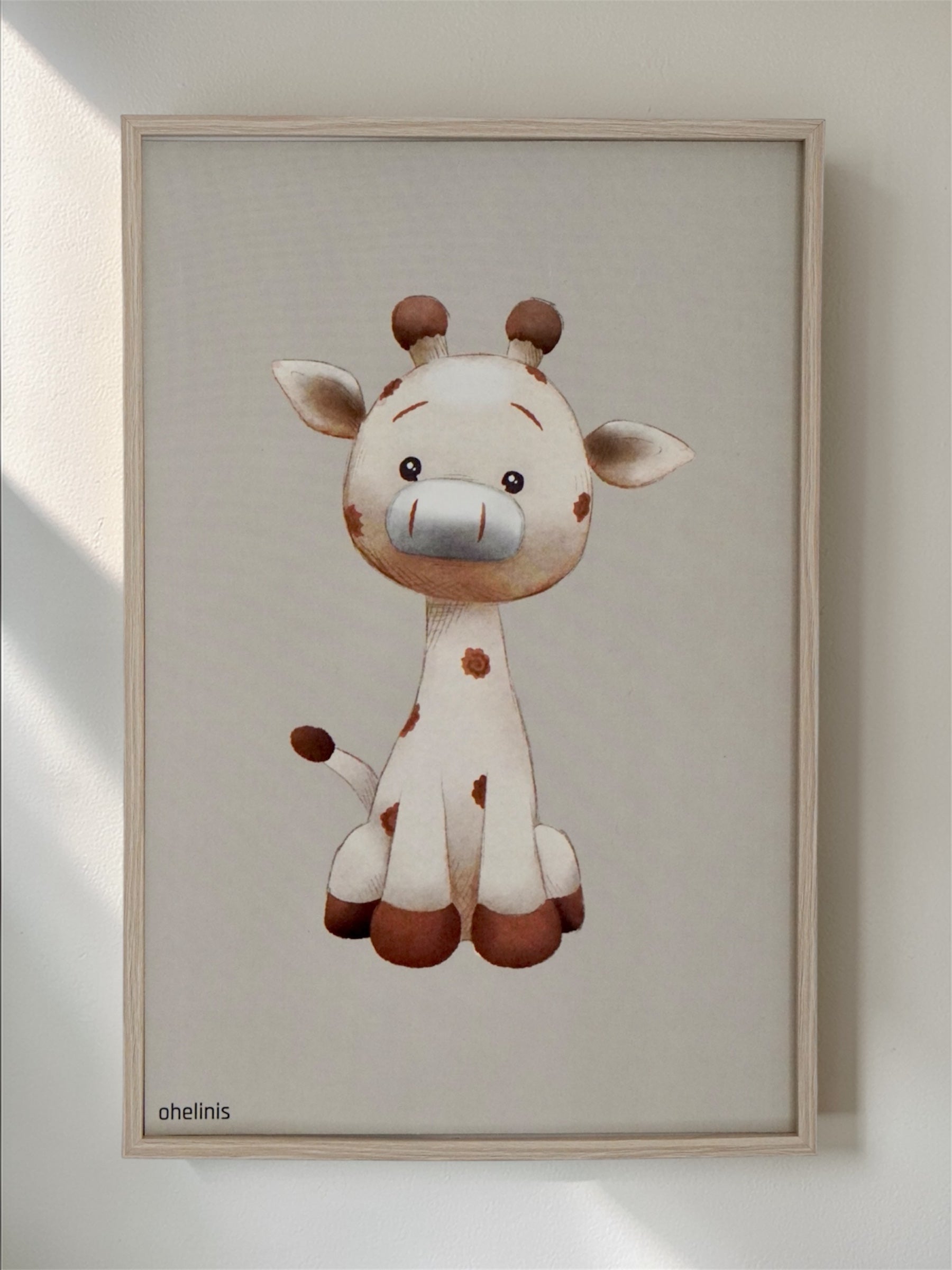 3er Set Poster "TED/ELFI/GIRAFFI"