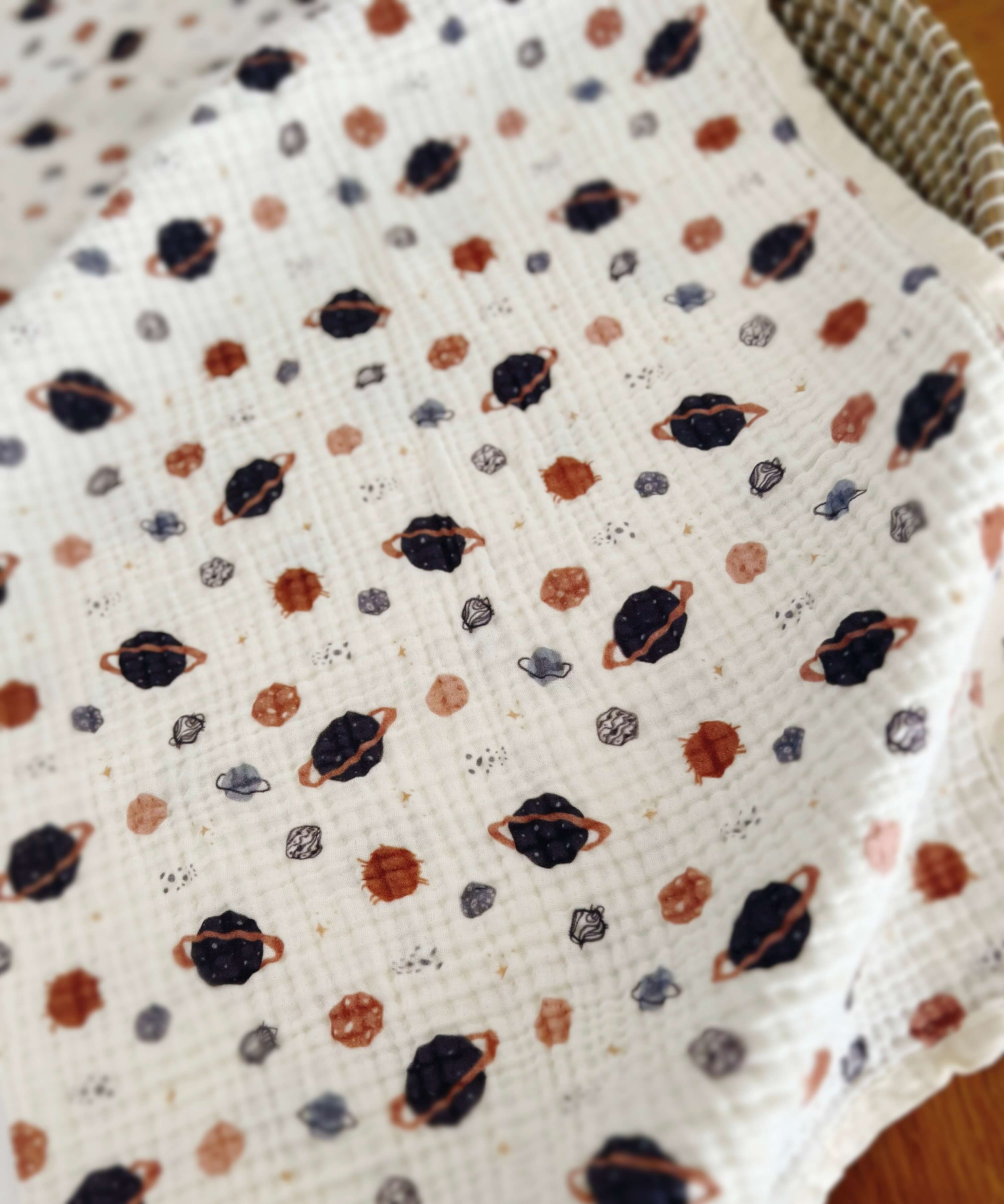 XL Premium Muslin Baby Blanket 4-ply "UNIVERSE"