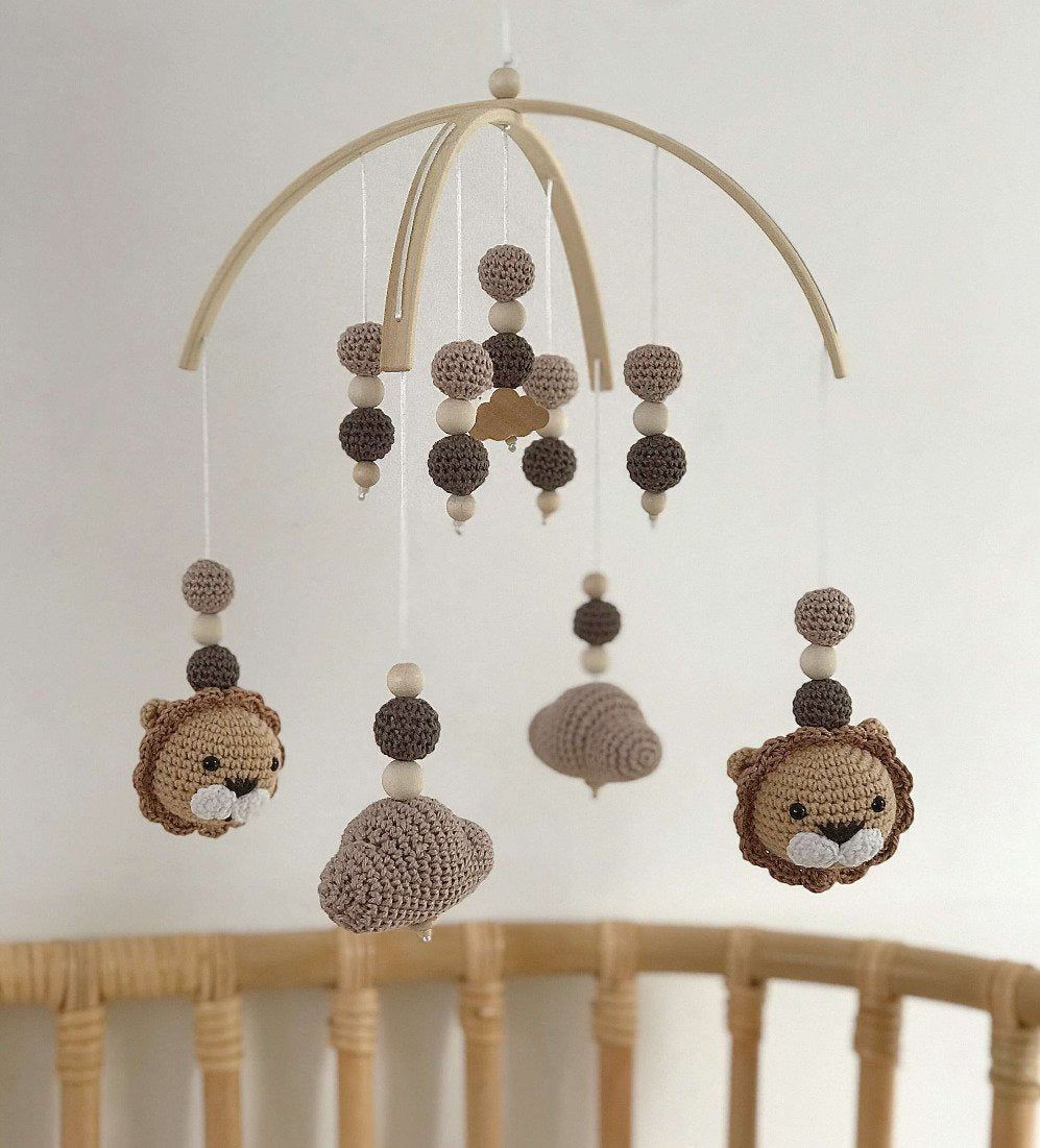 Baby Mobile bow "LION NATURE"