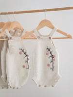 Load image into Gallery viewer, Premium Knit Romper with Embroidery &quot;AMALIA&quot;
