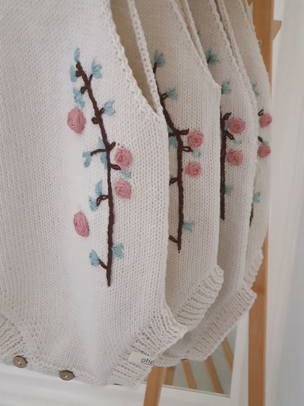 Premium Knit Romper with Embroidery "AMALIA"