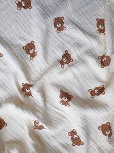 XL Premium Muslin Baby Blanket 4-ply "TED"