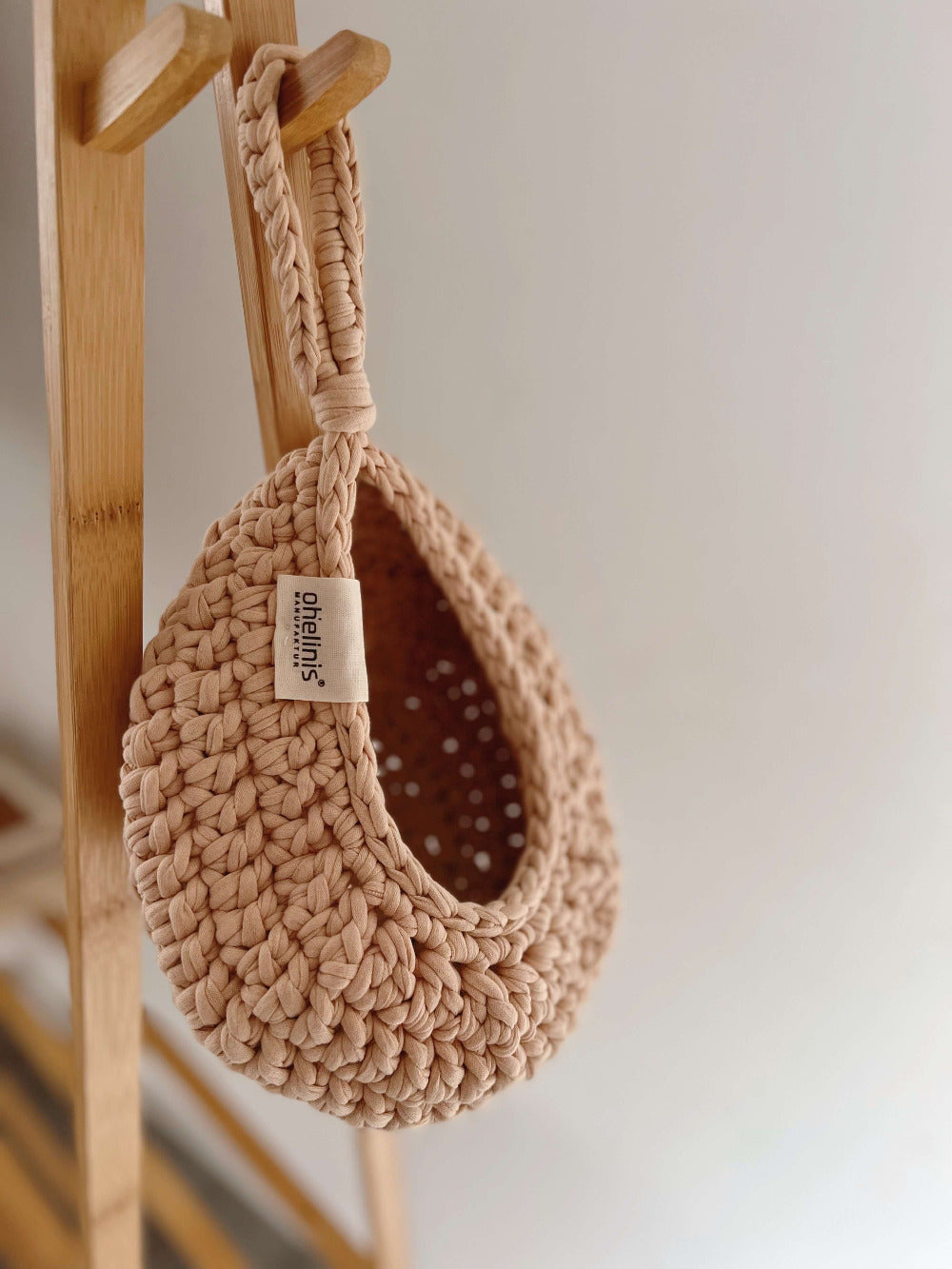 "BOHO" Hanging Basket Organizer