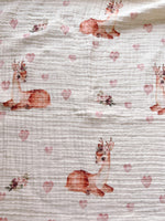 Load image into Gallery viewer, Premium Muslin Baby Blanket 4-Ply &quot;BAMBI HEART&quot;
