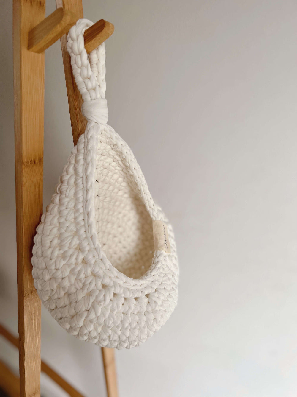 "BOHO" Hanging Basket Organizer